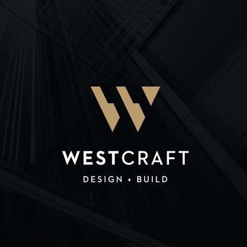 Design with the title 'WestCraft Logo Design'