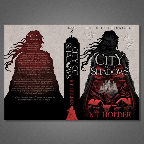 Book cover with the title 'Book Cover Illustration and Design'