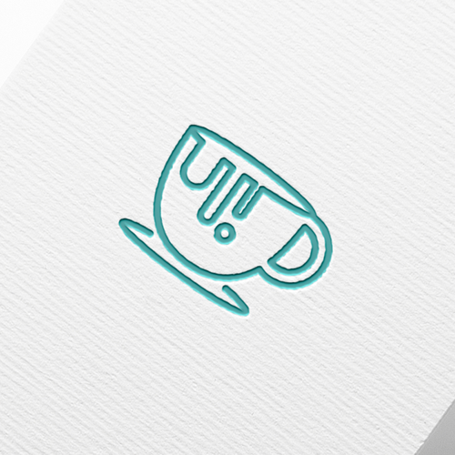 Cup logo with the title 'TheOverFlowingCup Logo Concept'