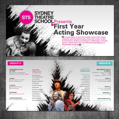 Show design with the title 'flyer and Facebook cover for  shows'