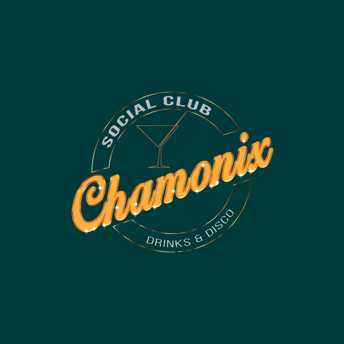 Disco logo with the title 'Bar Logo Design'