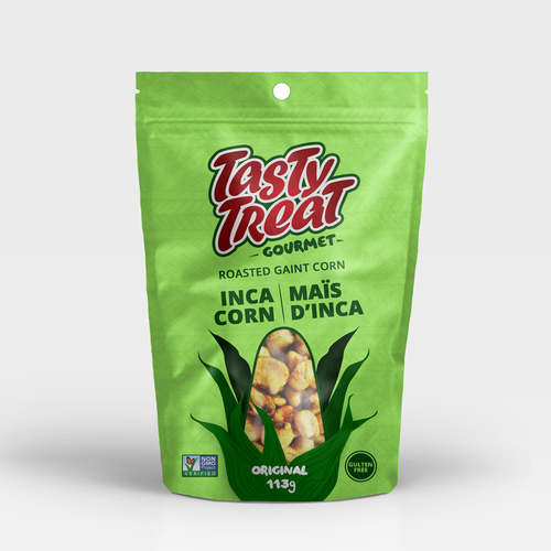 Stand-up pouch packaging with the title 'Stand up Pouch design concept'