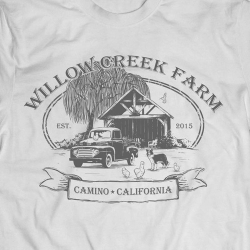 Agriculture t-shirt with the title 'Willow Creek Farm T Shirt'