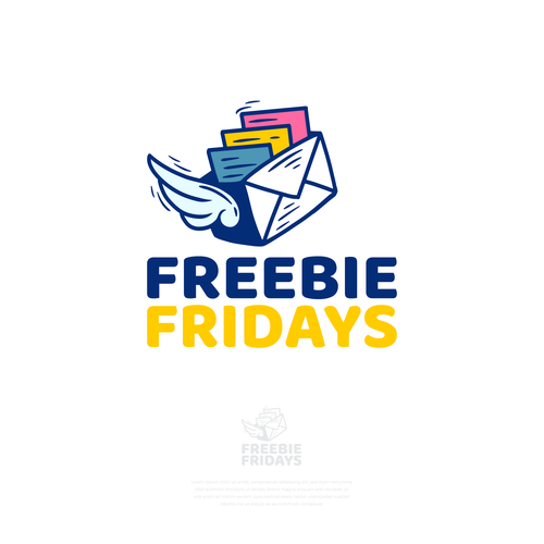 Massage logo with the title 'Freebie Fridays - Fun Modern Logo that grabs attention!'