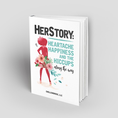 Feminist design with the title 'Her Story Book Cover'
