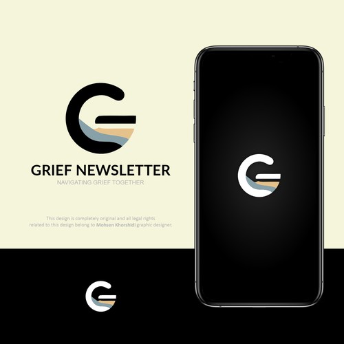 Newsletter logo with the title 'Grief Newsletter Logo'
