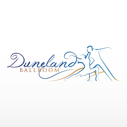 Dance school logo with the title 'Elegant branding for new midwest ballroom dance studio'