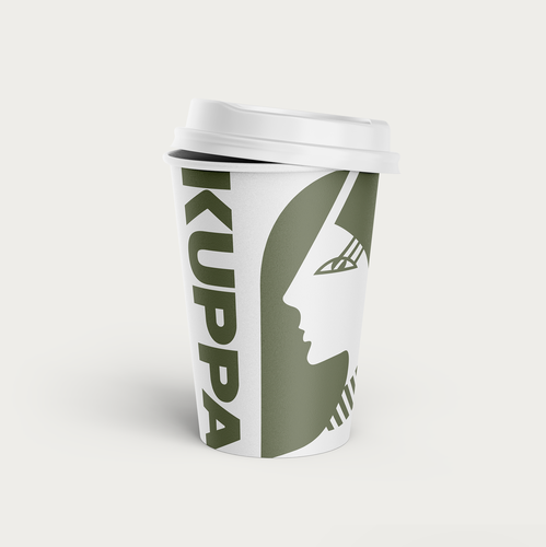 Coffee bar design with the title 'Logo design concept that represents a goddess of coffee :)'