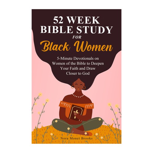 Feminine book cover with the title 'Book Cover Design'