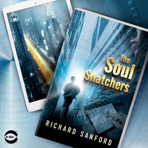 Thriller book cover with the title 'Book cover for “The Soul Snatchers” by Richard Sanford'