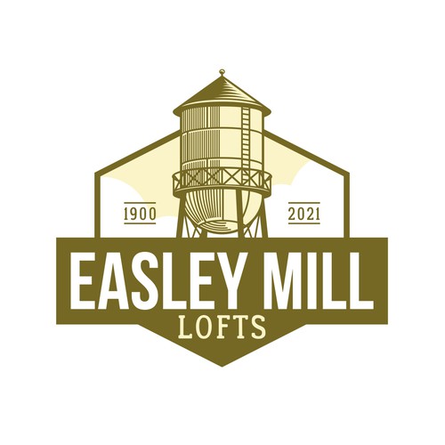 Apartment logo with the title 'Winner of Easley Mill Lofts Contest'