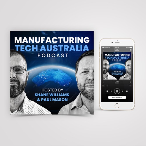 Grayscale design with the title 'Manufacturing Tech Australia'