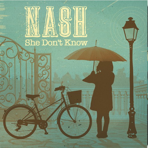 CD design with the title 'Album cover design and cd jacket package'