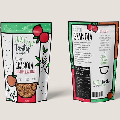 Icon packaging with the title 'GRANOLA'