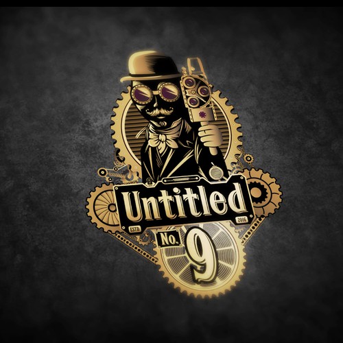 Steampunk logo with the title 'Film company.'