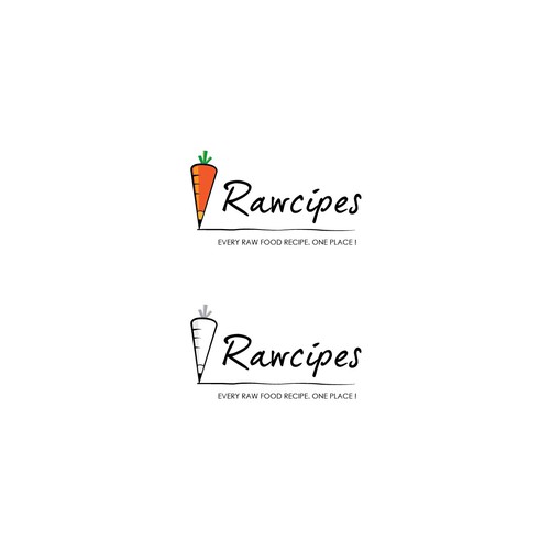 Recipe logo with the title 'New logo wanted for Rawcipes'