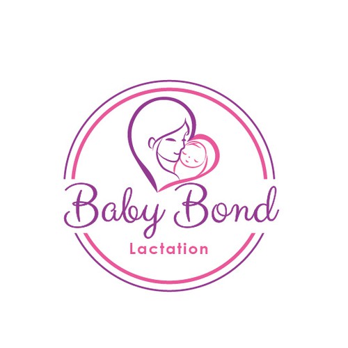 Mom logo with the title 'Mom and baby'