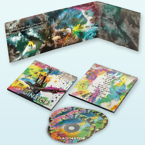 Single cover artwork with the title ' Moody and Vibrant Indie Rock Album Cover Design'