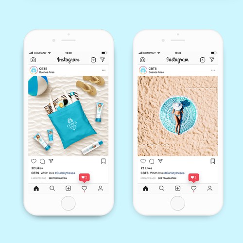 Ad design with the title 'Instagram templates'