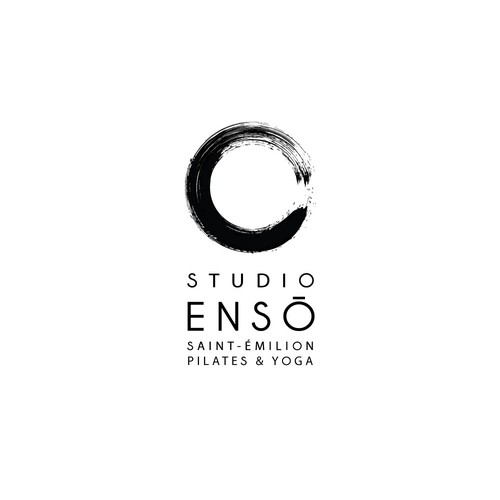 Yoga studio design with the title 'Enso Circle designed for a yoga studio'