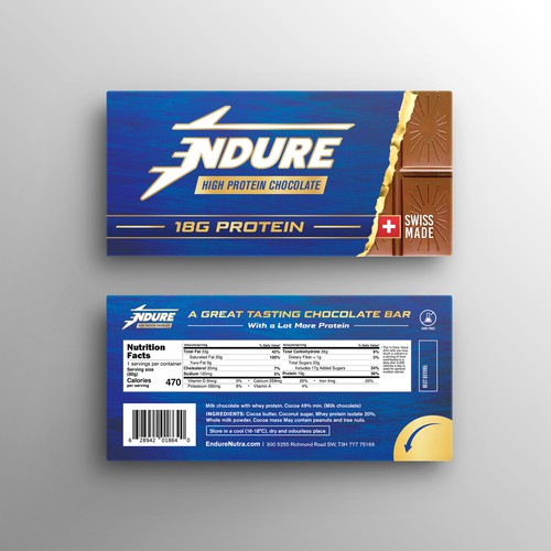 Swiss design with the title 'Endure'