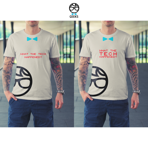 Computer t-shirt with the title 'T-shirt design'