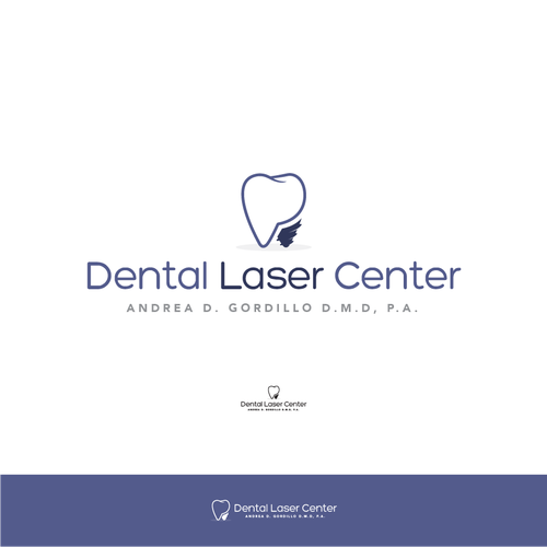 Clinic logo with the title 'Logo Concept for a Dental Clinc'