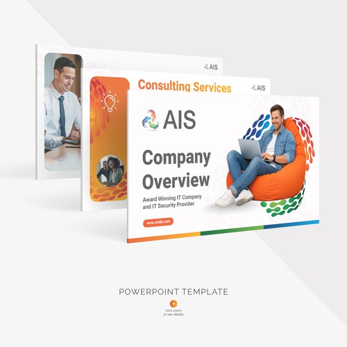 Design with the title 'Presentation Deck Template'