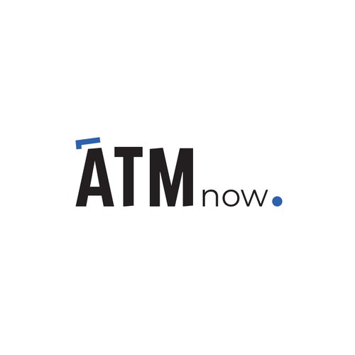 Cash logo with the title 'Logo concept for ATM Cash Machine'