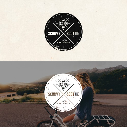 Travel blog logo with the title 'Logo for a travel blog'