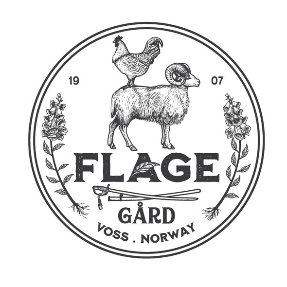 Ram design with the title 'logo for Flage Gard'