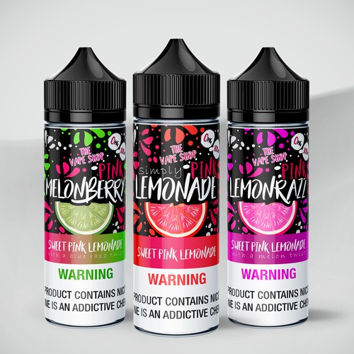Funny packaging with the title 'Eliquid Label Design'
