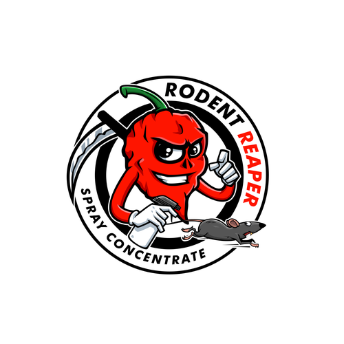 Pen tool logo with the title 'RODENT REAPER'