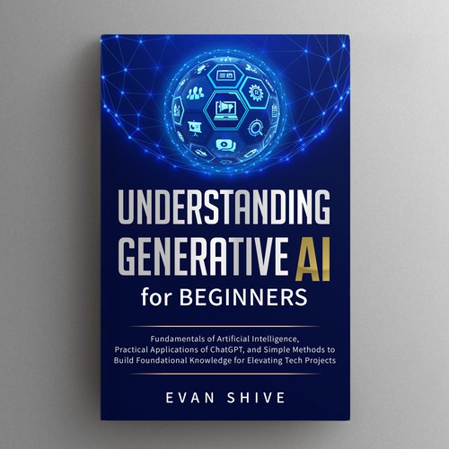 Technology book cover with the title 'AI guide for beginner'