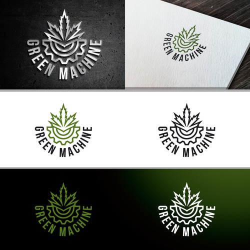 Edibles logo with the title 'bold logo for Green machine'