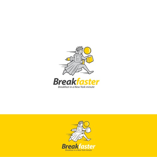 Coffee logo with the title 'breakfastfaster'