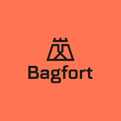 Fortress logo with the title 'Bagfort logo concept'