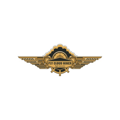 Flight design with the title 'Logo for flight school'