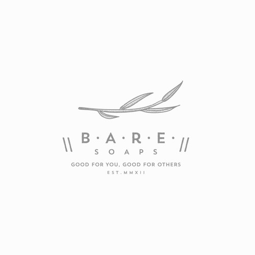 Cosmetics brand with the title 'logo concept for soap company'