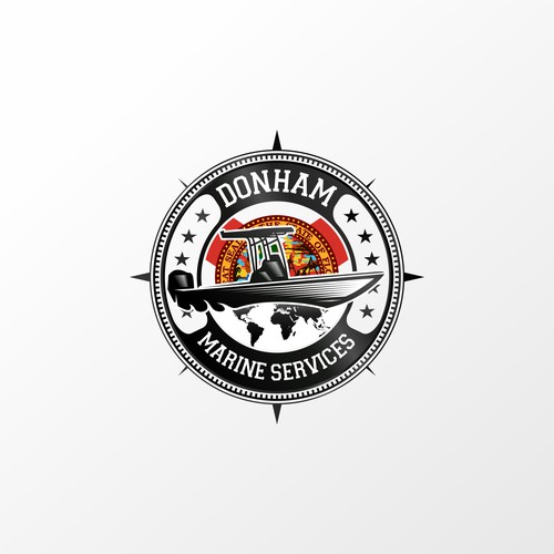 Map logo with the title 'DONHAM'