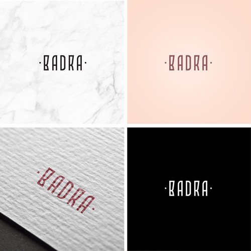 Esthetician logo with the title 'BADRA'