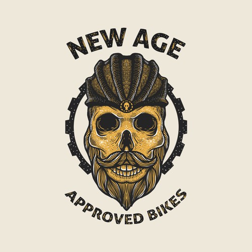 Beard t-shirt with the title 'New Age T-Shirt Design'