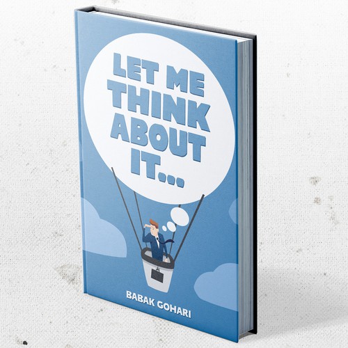 Balloon design with the title 'Sales manual book cover'