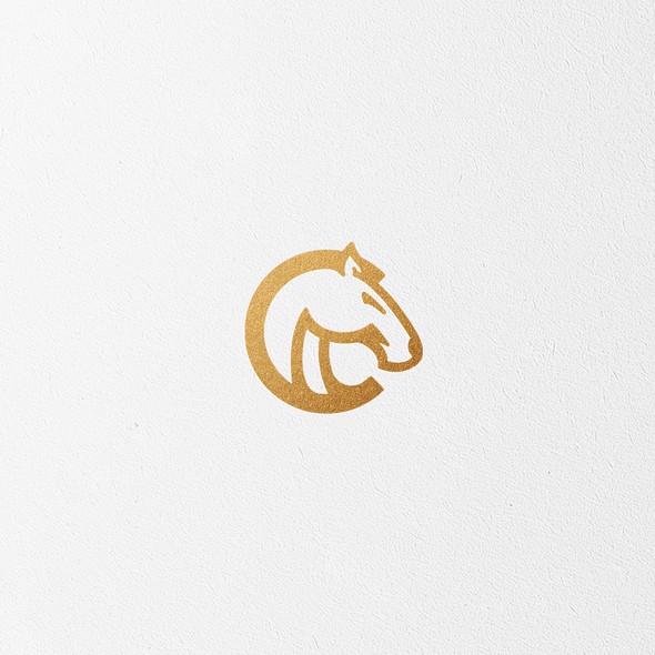 Equestrian design with the title 'Cerci Equestrian logo'