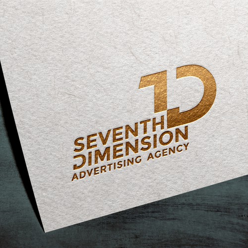 Ad logo with the title '7D Logo design'