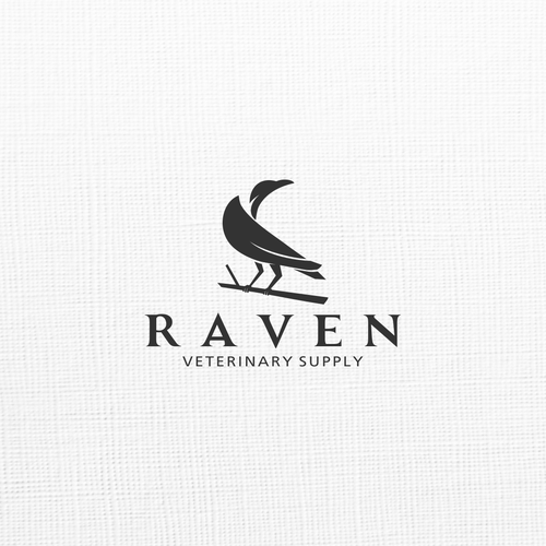Raven logo with the title 'Raven Veterinary Supply'