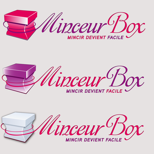 Weight loss logo with the title 'Creative feminine logo for a brand new weight loss box'