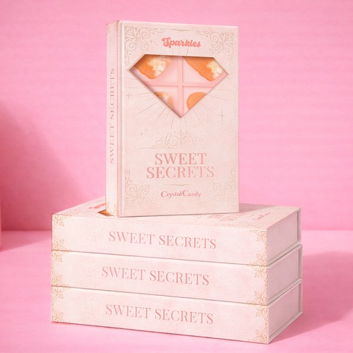 Candy packaging with the title 'Candy Box Design'