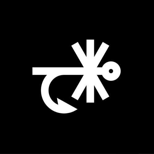 Fish logo with the title 'Abstract Minimal Fly Fishing'