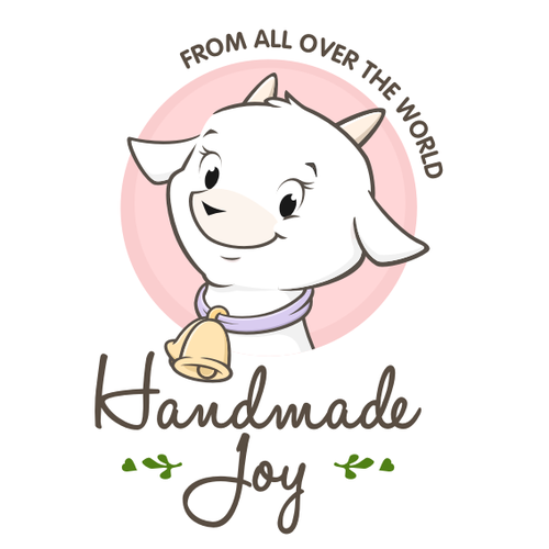 Mountain goat logo with the title 'Baby goat for Handmade Joy'